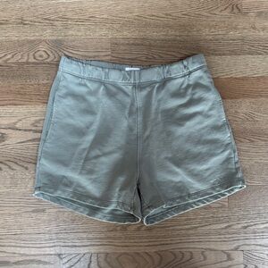 Mate The Label 100% cotton shorts blue grey green size medium